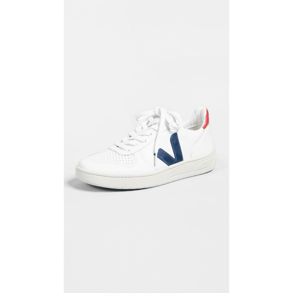 Veja V-10 Sneaker in Full White & Natural 40 9 AS-IS